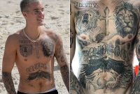 Justin Bieber Spent Over 100 Hours Getting Entire Chest Tattooed inside proportions 1200 X 900