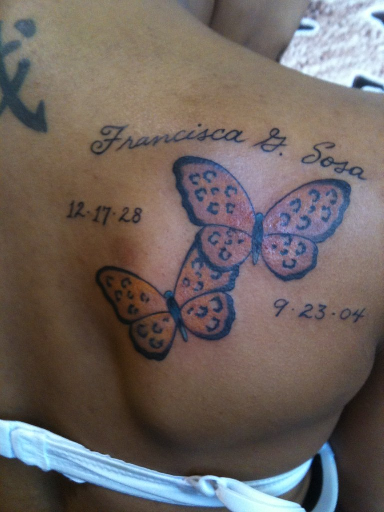 Keith Groves Butterfly Memorial Tattoo Artistic Ink Flickr with regard to dimensions 768 X 1024