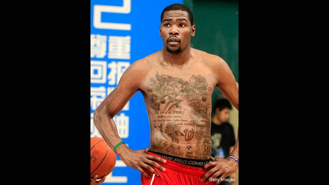 Kevin Durant Chest Tattoos with sizing 1280 X 720