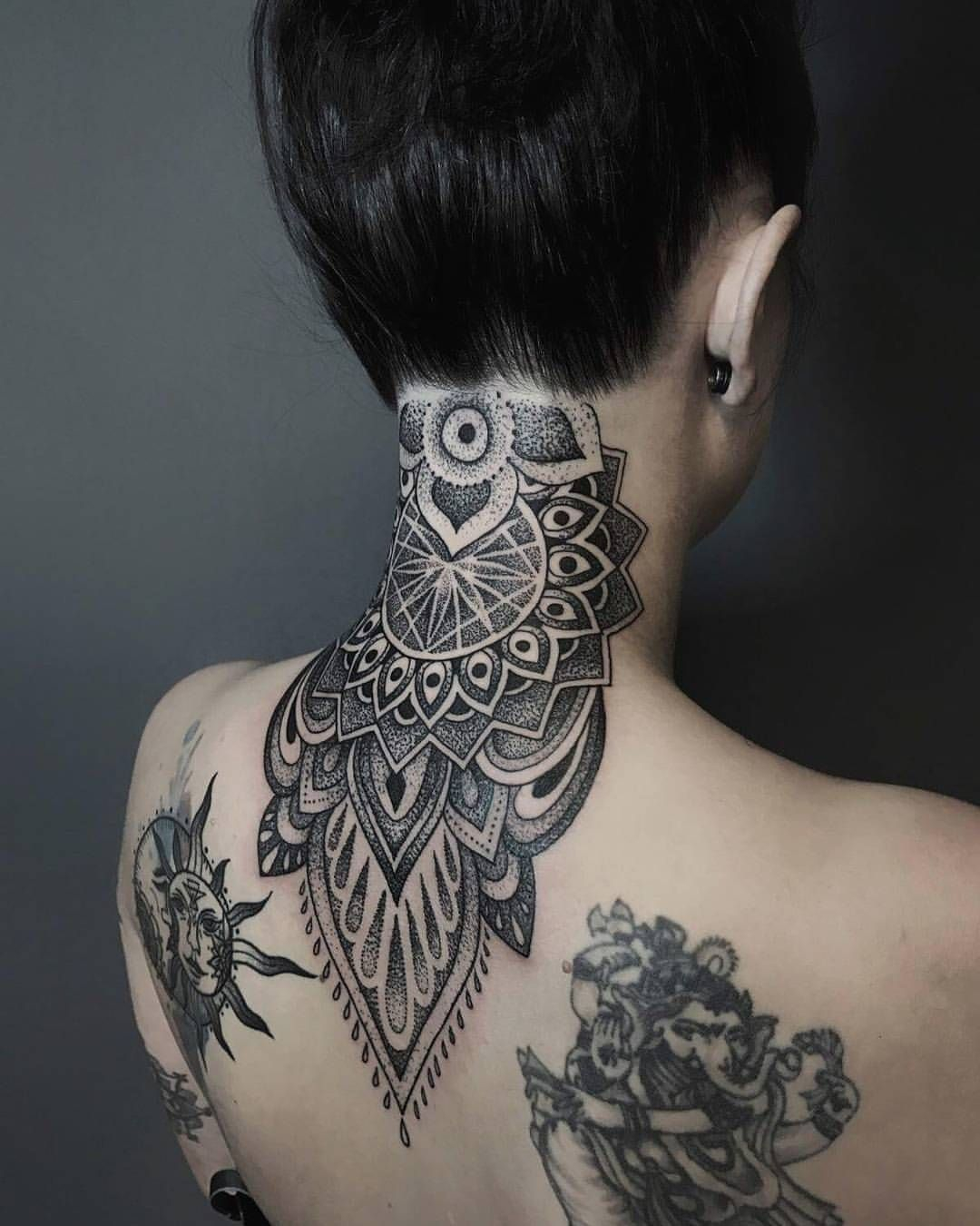 Kristina Elin Tattooed Female Nape Nape Tattoo Tattoos Neck regarding sizing 1080 X 1350