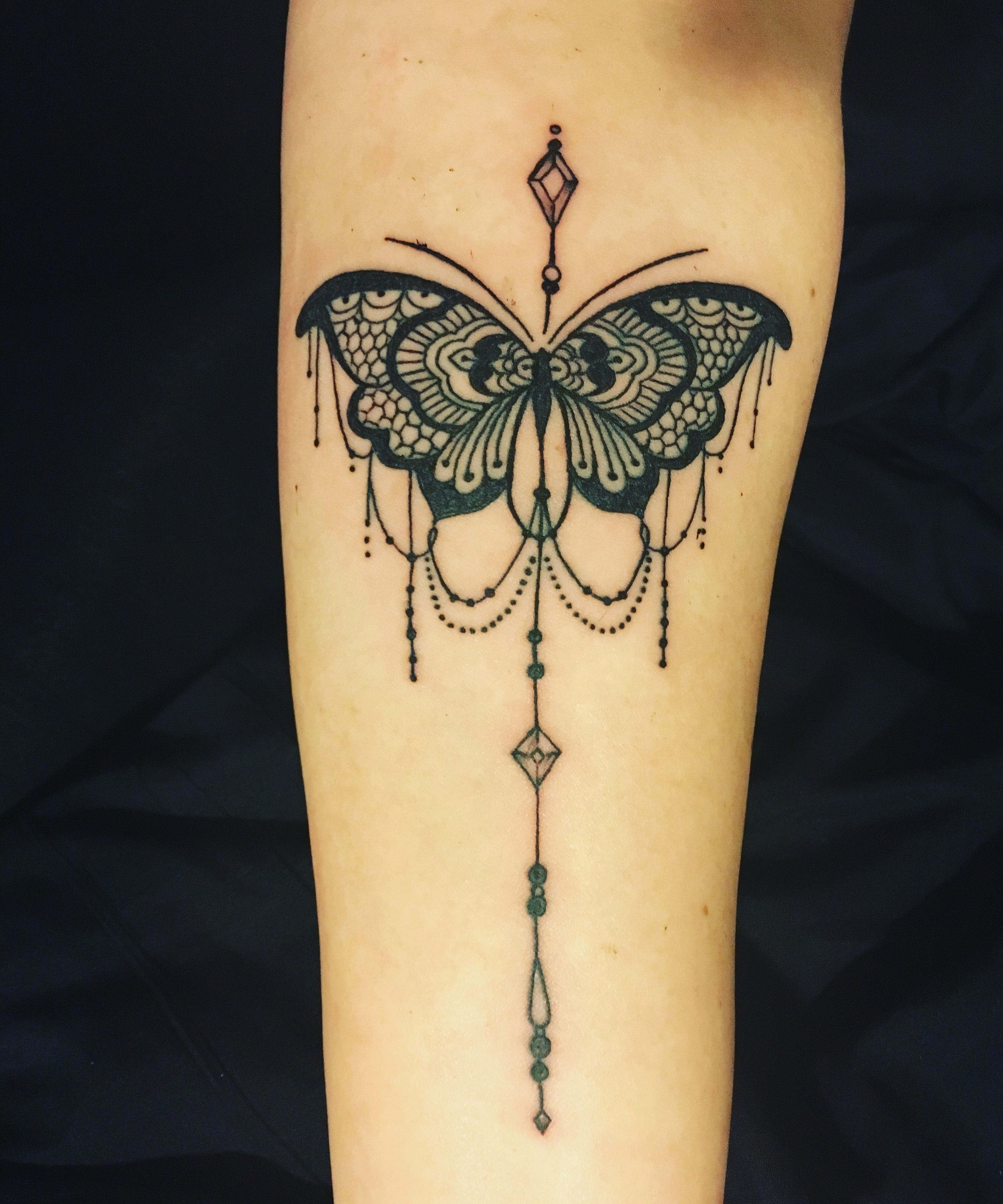 Lace And Chandelier Style Butterfly Tattoo Ideas Butterfly for proportions 3024 X 3630