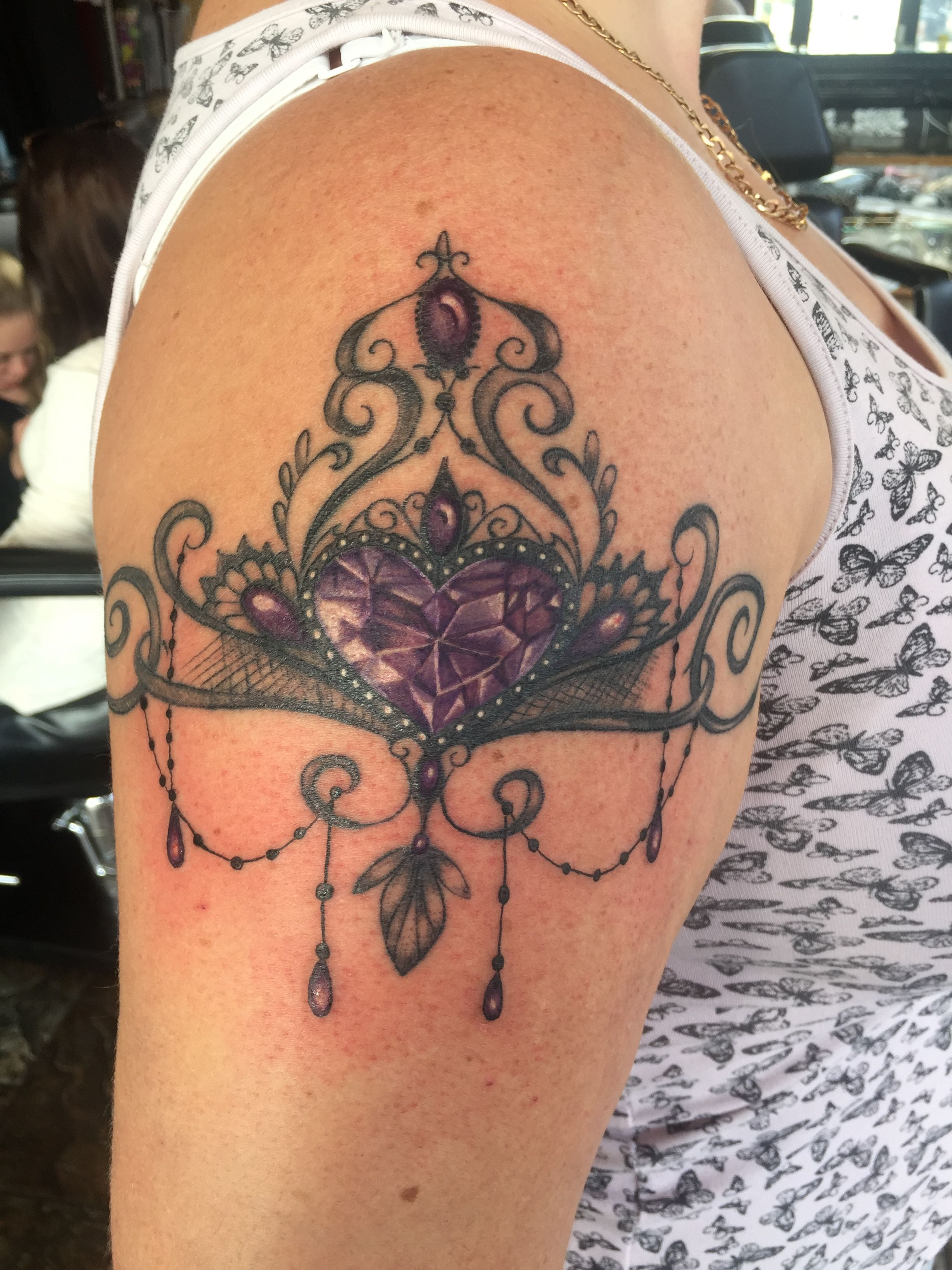 Lace And Gem Tattoo My New Tattoo Gem T in dimensions 2448 X 3264