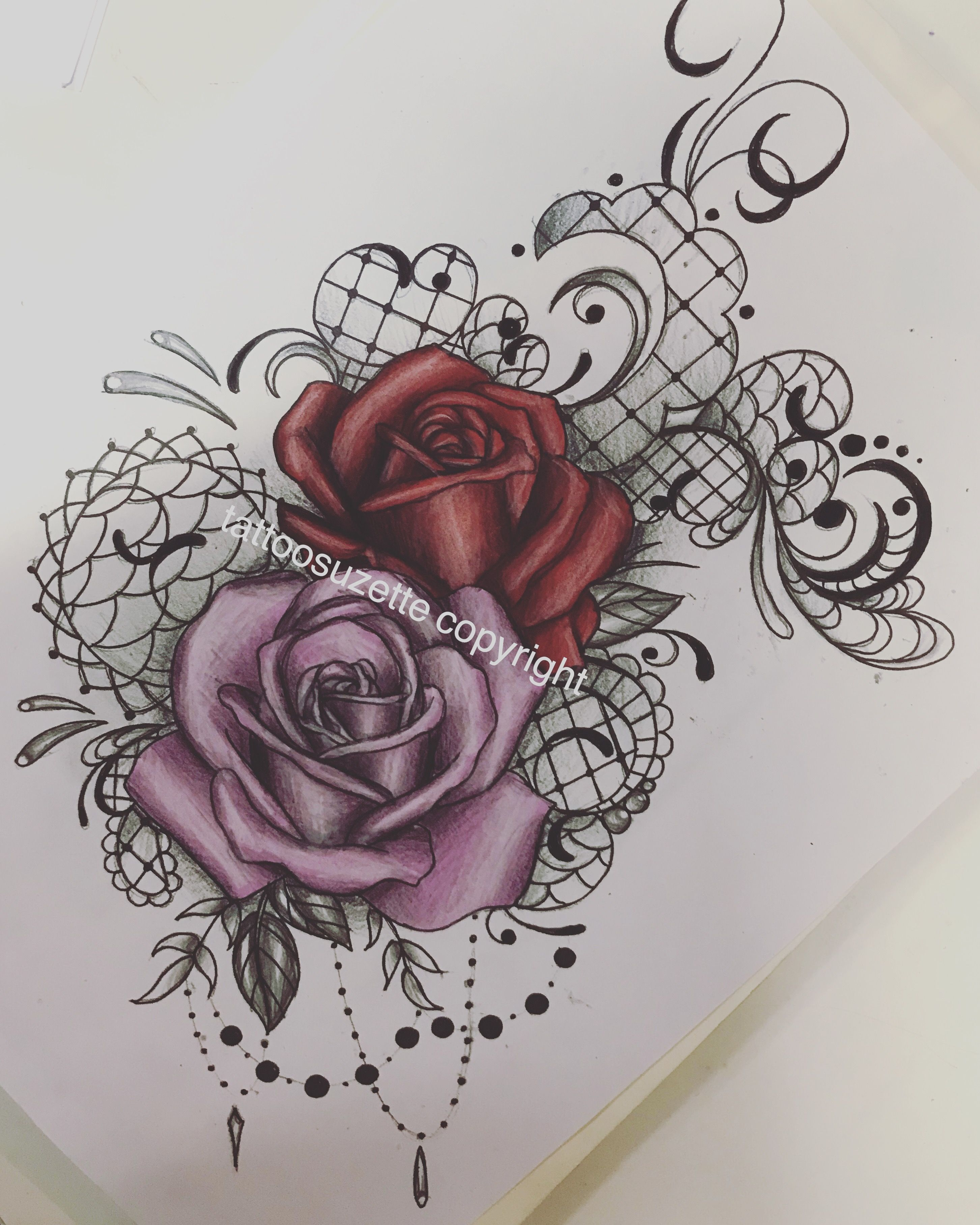Lace Rose Tattoo Design Tattoos Rose Tattoos Lace Rose Tattoos for dimensions 2905 X 3631