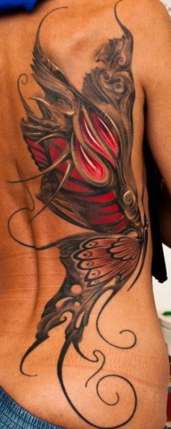 Large Scale Butterfly Tattoo The House Of Beccaria Madame pertaining to proportions 578 X 1450