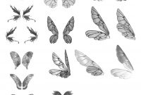 Last Image Sillouett Wings Drawing Fairy Wings Tattoos intended for measurements 1728 X 1944