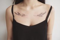 Lavender And Juniper Along The Collar Bone Tattoo People Toronto within measurements 1080 X 809