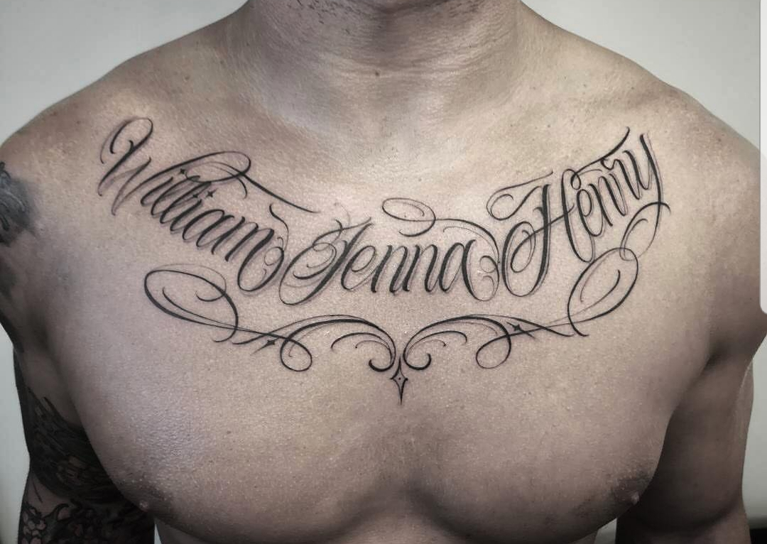 Lettering Tattoos Otautahi Tattoo Auckland Studio with regard to proportions 1080 X 766