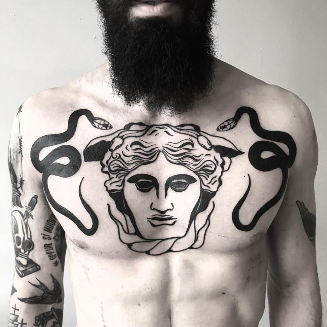 Louisloveless Tattoos Versace Tattoo Chest Piece Tattoos within proportions 1080 X 1080