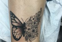 Love My New Butterfly Flower Tattoolooks Perfect On My Ankle in dimensions 3024 X 4032