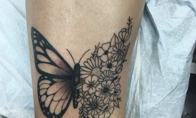 Butterfly Flower Tattoo • Arm Tattoo Sites