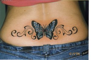 Lower Back Butterfly Tattoos For Women Picture 19539 My Tatoo with regard to proportions 1364 X 899