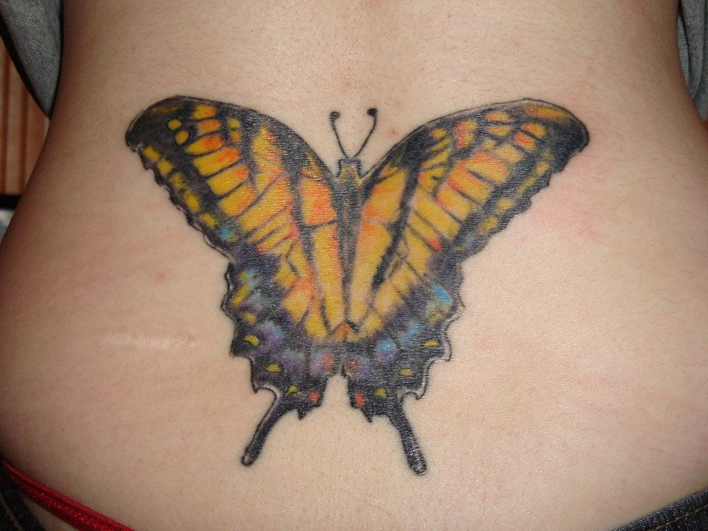 Lower Back Tattoos Butterflybacktattoosbeautiful Lower Back intended for dimensions 1024 X 768