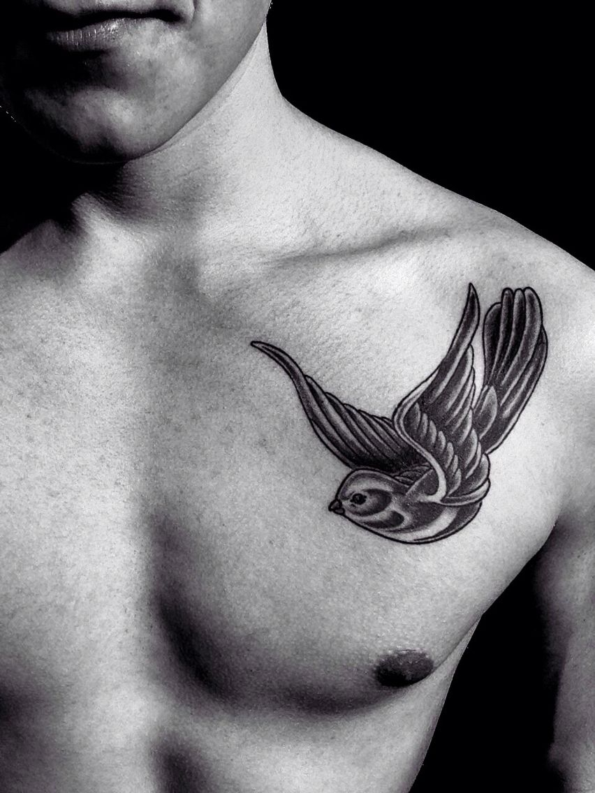 Male Chest Tattoo Bird Tattoo Chest Tattoo Birds Tattoos Chest inside sizing 852 X 1136