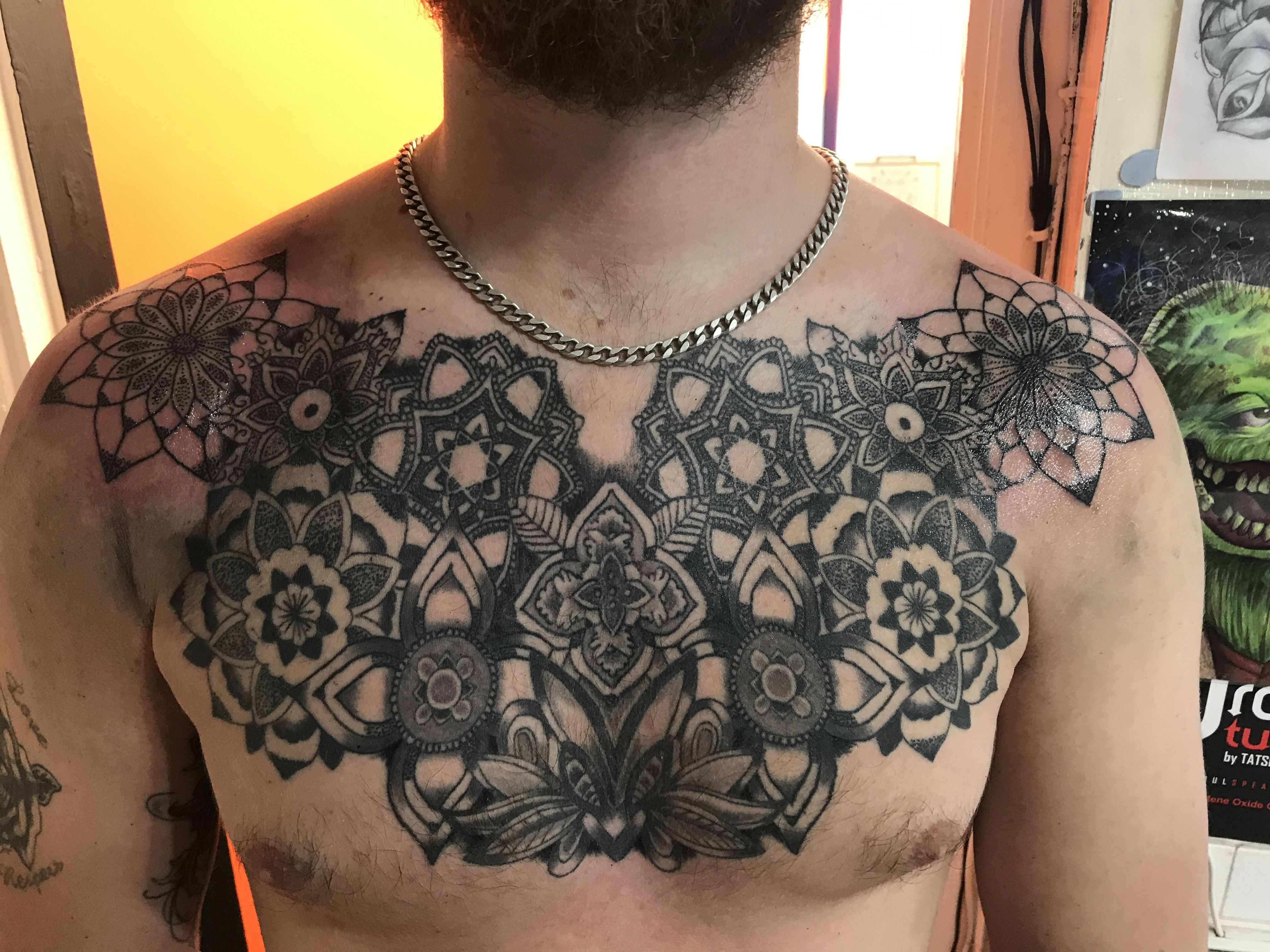 Mandala Chest Tattoo Tattoos Baileys Body Art In 2019 Mandala in sizing 4032 X 3024