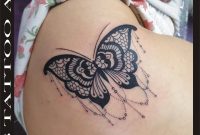 Mandala Lace Butterfly Thigh Tattoo Doris Aluf Tattoo Israel in size 2263 X 3316