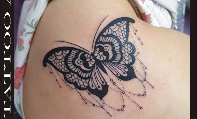 Butterfly Thigh Tattoos - wide 7