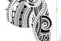 Maori Chest Tattoo Stencil for dimensions 1169 X 1300