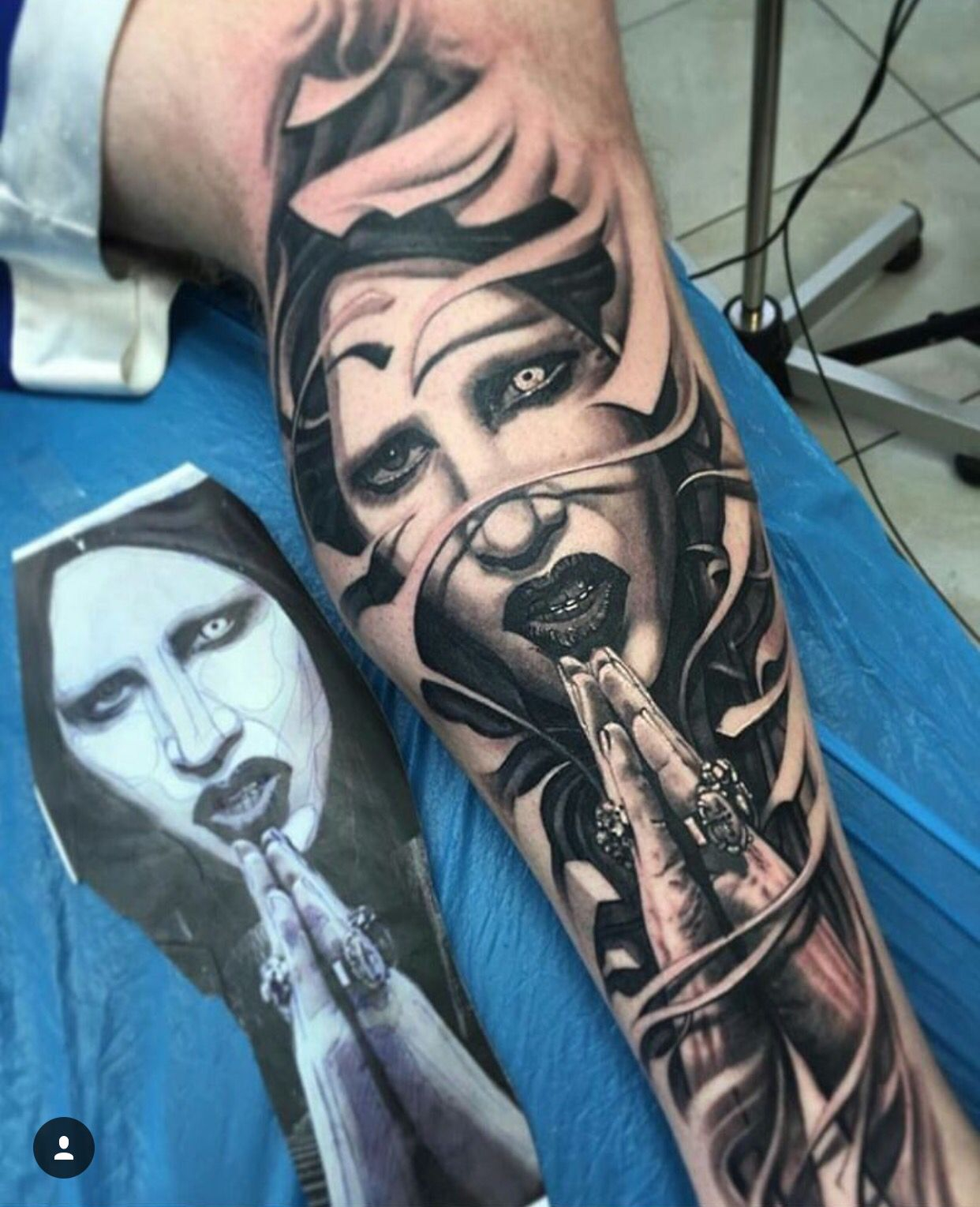 Marilyn Manson Tattoo Marilyn Manson Marilyn Manson Tattoo within dimensions 1242 X 1529