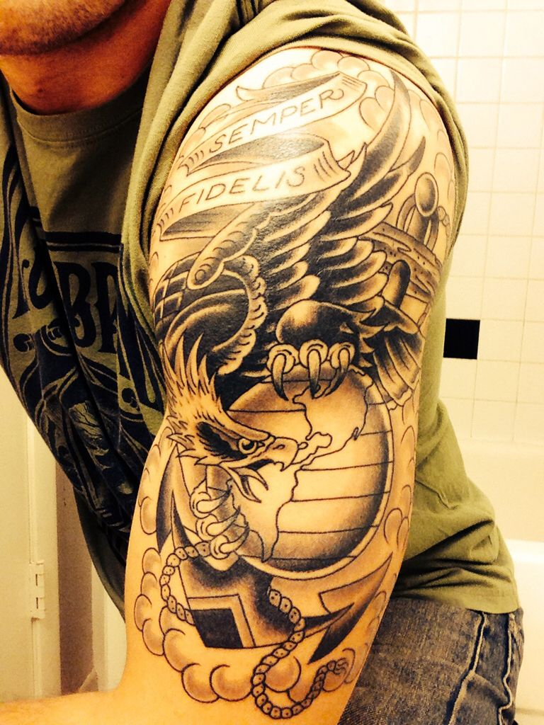 Marine Awesome Tattoos Military Tattoos Marine Corps Tattoos pertaining to dimensions 768 X 1024