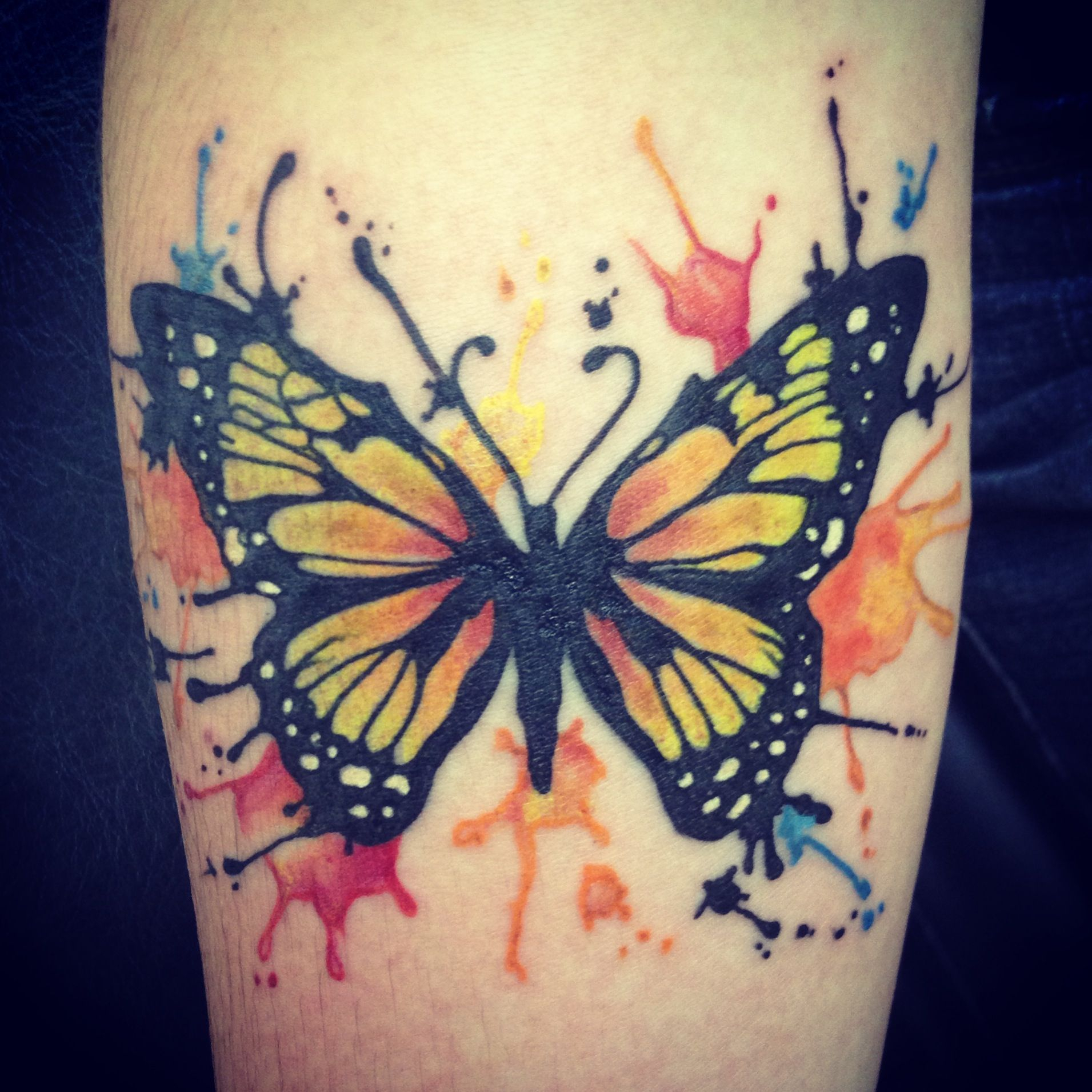 Mariposa Splash Tatts Watercolor Butterfly Tattoo Tattoos within size 1911 X 1911