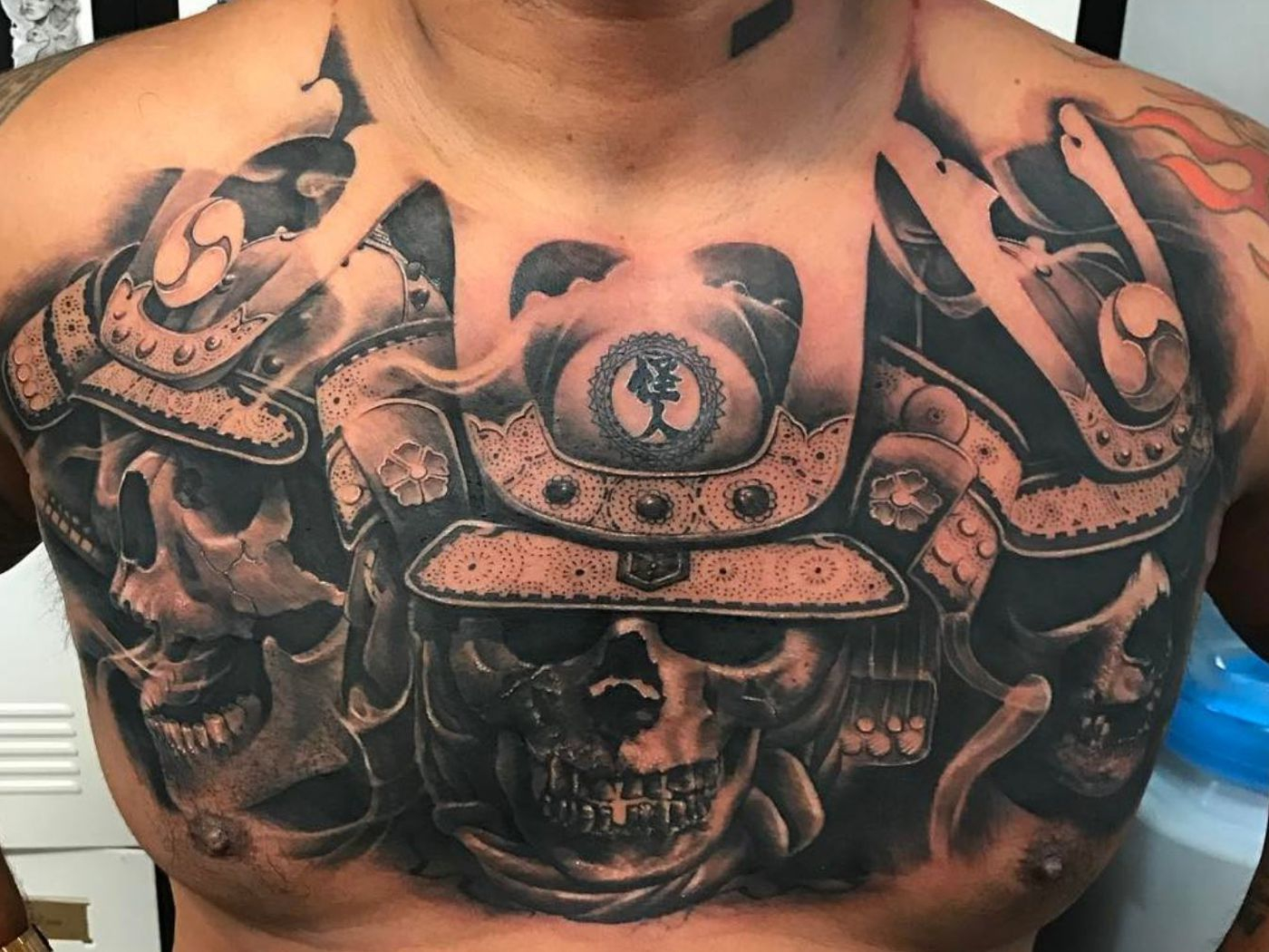 Mark Hunts New Chest Tattoo Is Something To Behold Mma Fighting regarding proportions 1400 X 1050