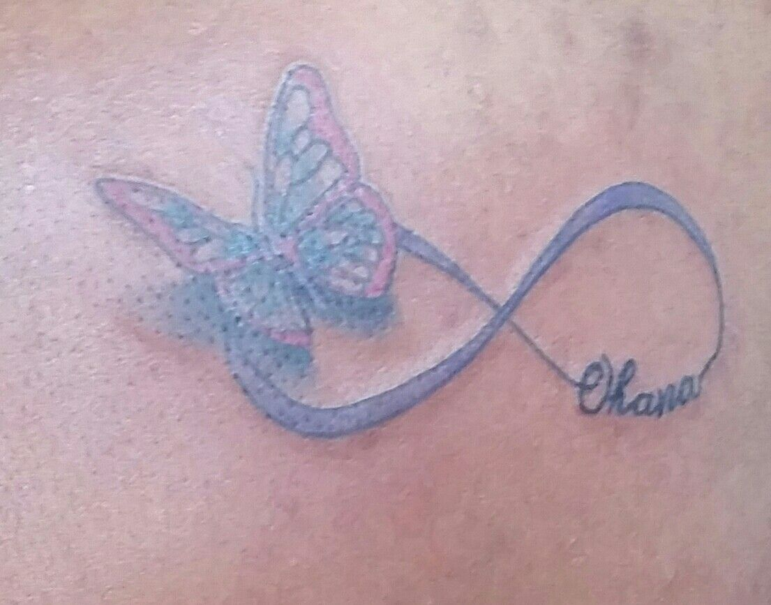 Matching Infinity Butterfly Tattoo 1 Mom I Wanna Try This throughout dimensions 1105 X 867
