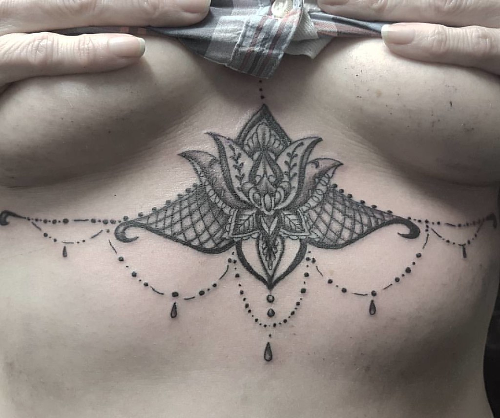 Mehndi Design Below Chest Sean At Wwwadventuretattoos Flickr with sizing 1024 X 857