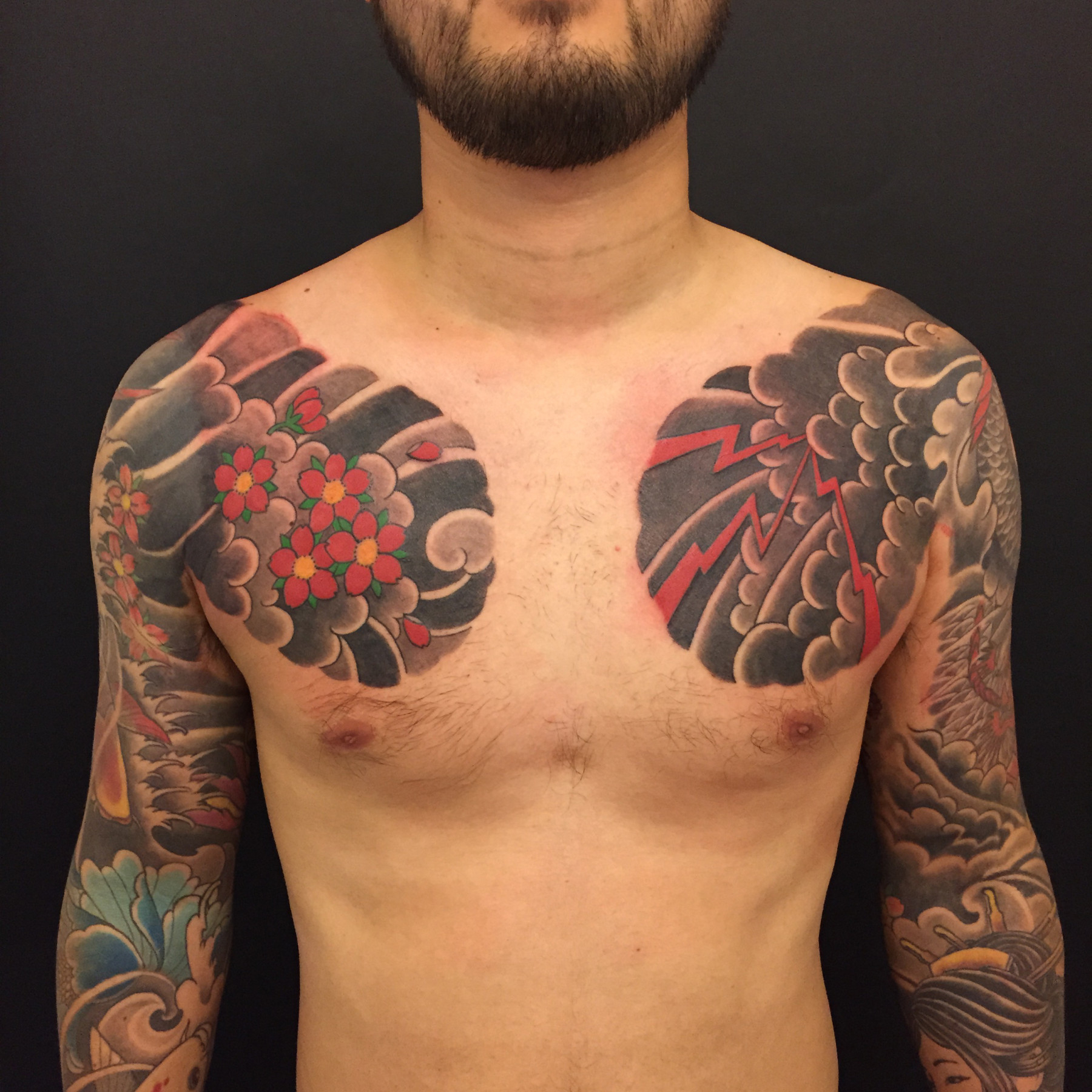 Men Show Japanese Chest Tattoos Golfian pertaining to proportions 1800 X 1800
