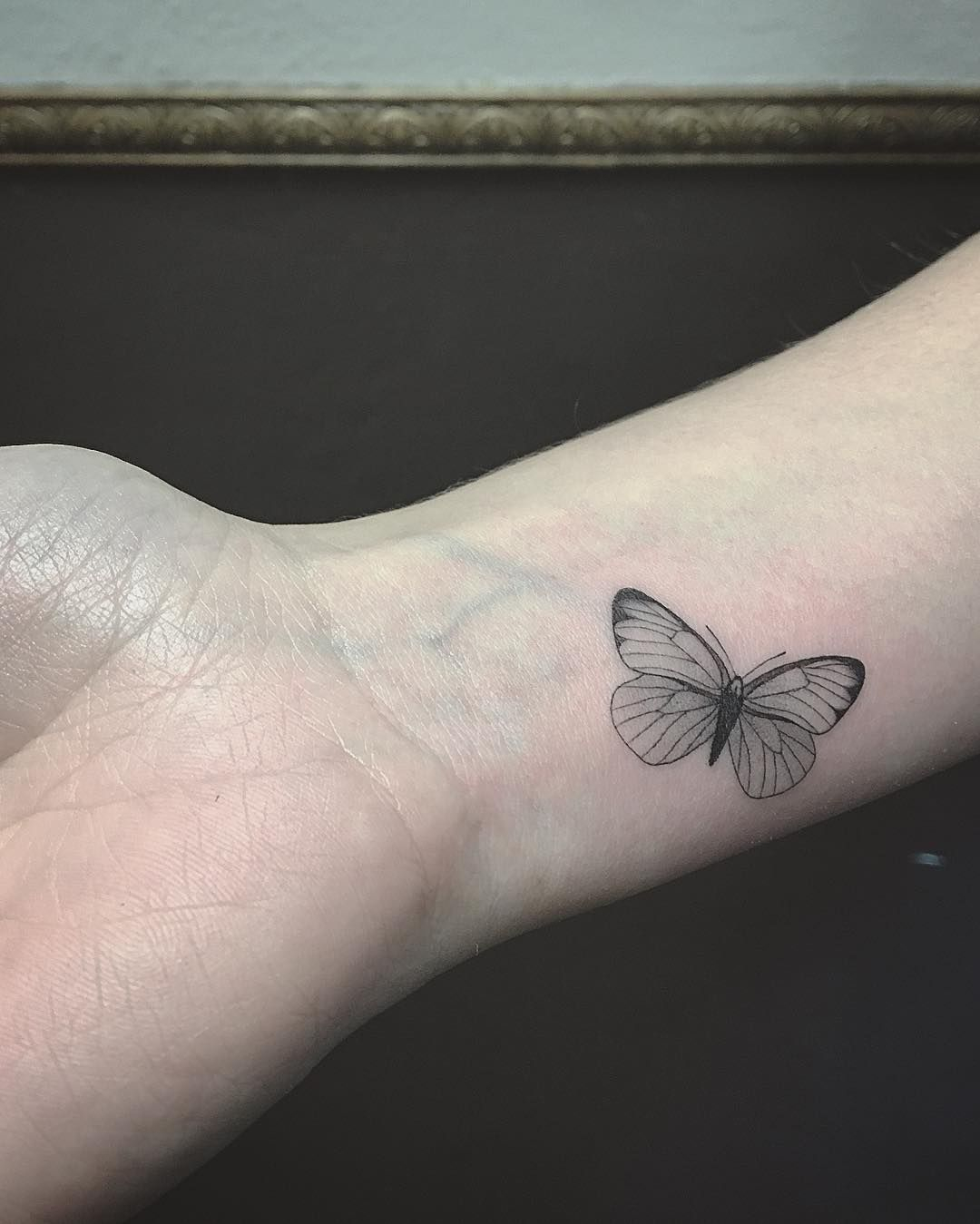 Minimal Butterfly Tattoo Eastssc Tattoos Tattoos Girl with regard to proportions 1080 X 1349