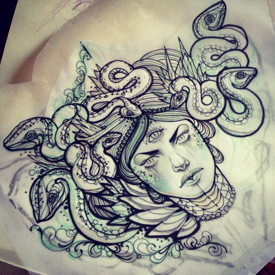 Miss Juliet I Adore This Medusa Permanent Ink Tattoos Tattoo throughout pro...