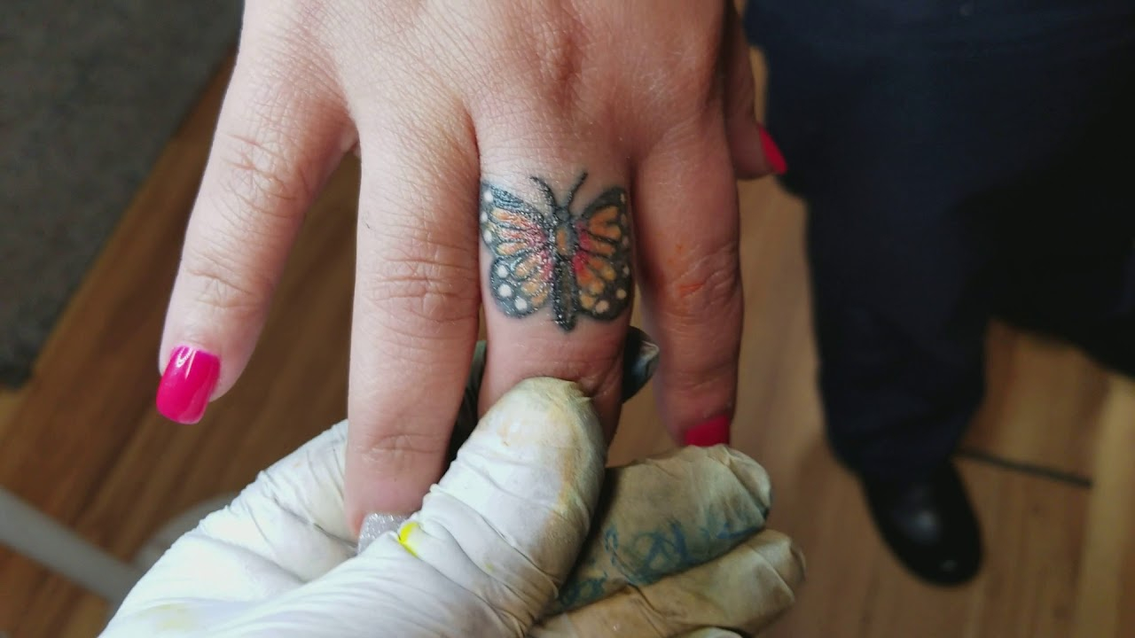 Monarch Butterfly Tattoo On Finger Boris Kuryakin March 30 2018 regarding sizing 1280 X 720