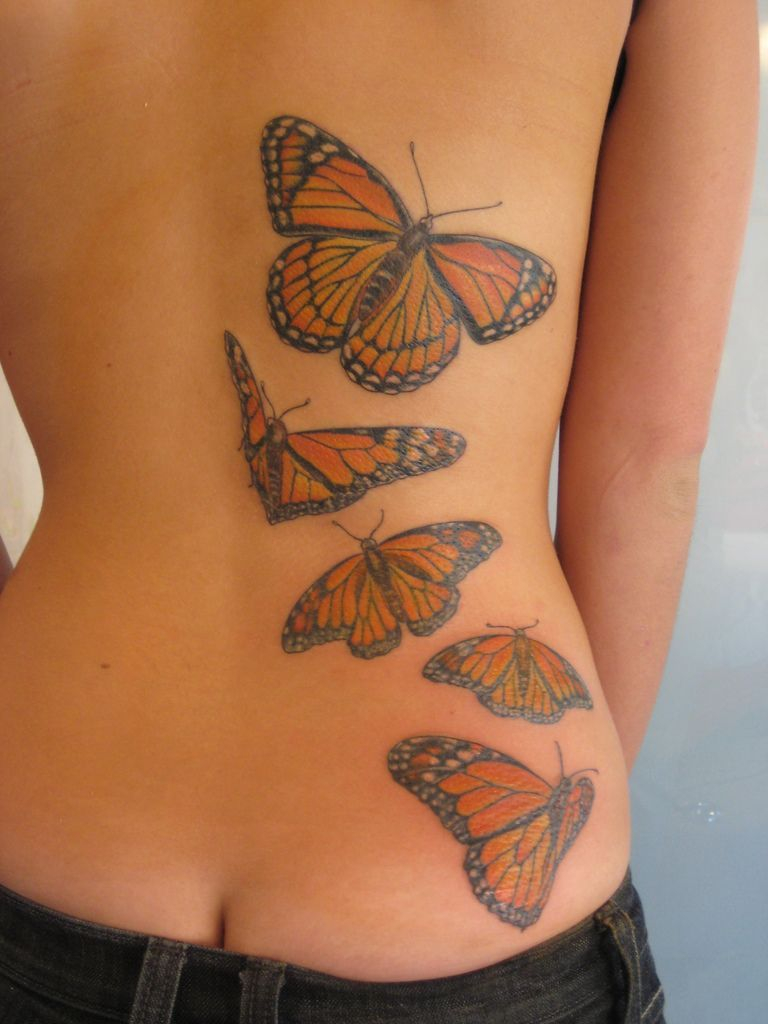 Monarch Trail Tattoosonback Tattoos On Back Butterfly Tattoo with proportions 768 X 1024