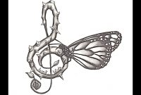 Music Butterfly Drawing Images Create Music Tattoo Designs pertaining to size 1920 X 1440