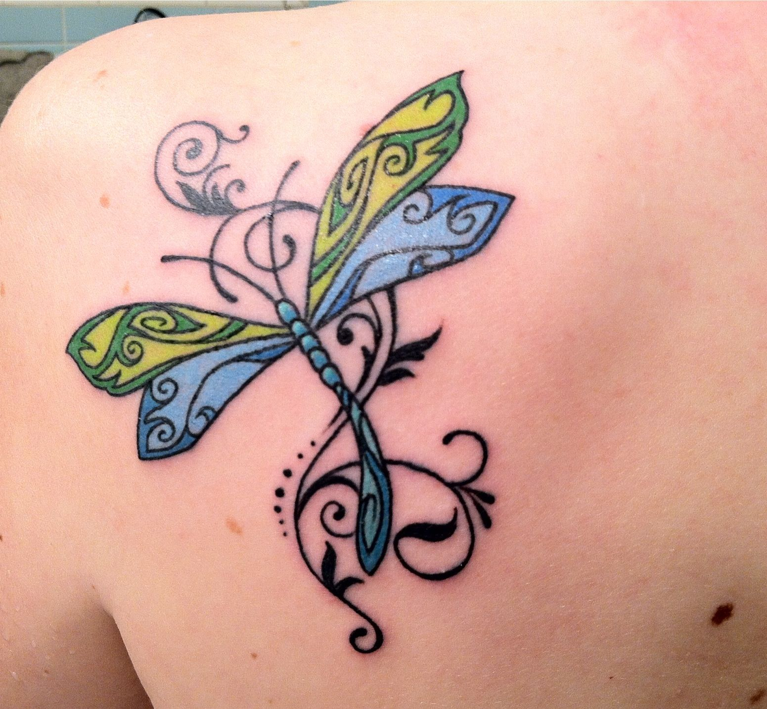 My Dragonfly Tattoo Dragonfly Tattoo Pretty Dragonflytattoo for sizing 1551 X 1435