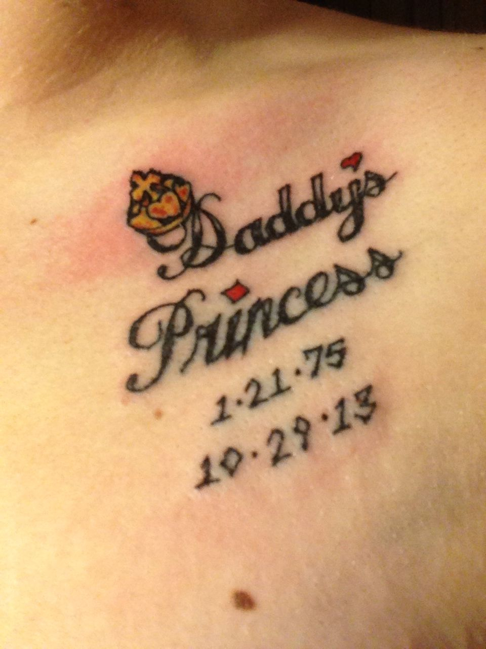 My First Tattoo On My Chest For My Dad Whom Passed Away Almost 2 inside measurements 960 X 1280