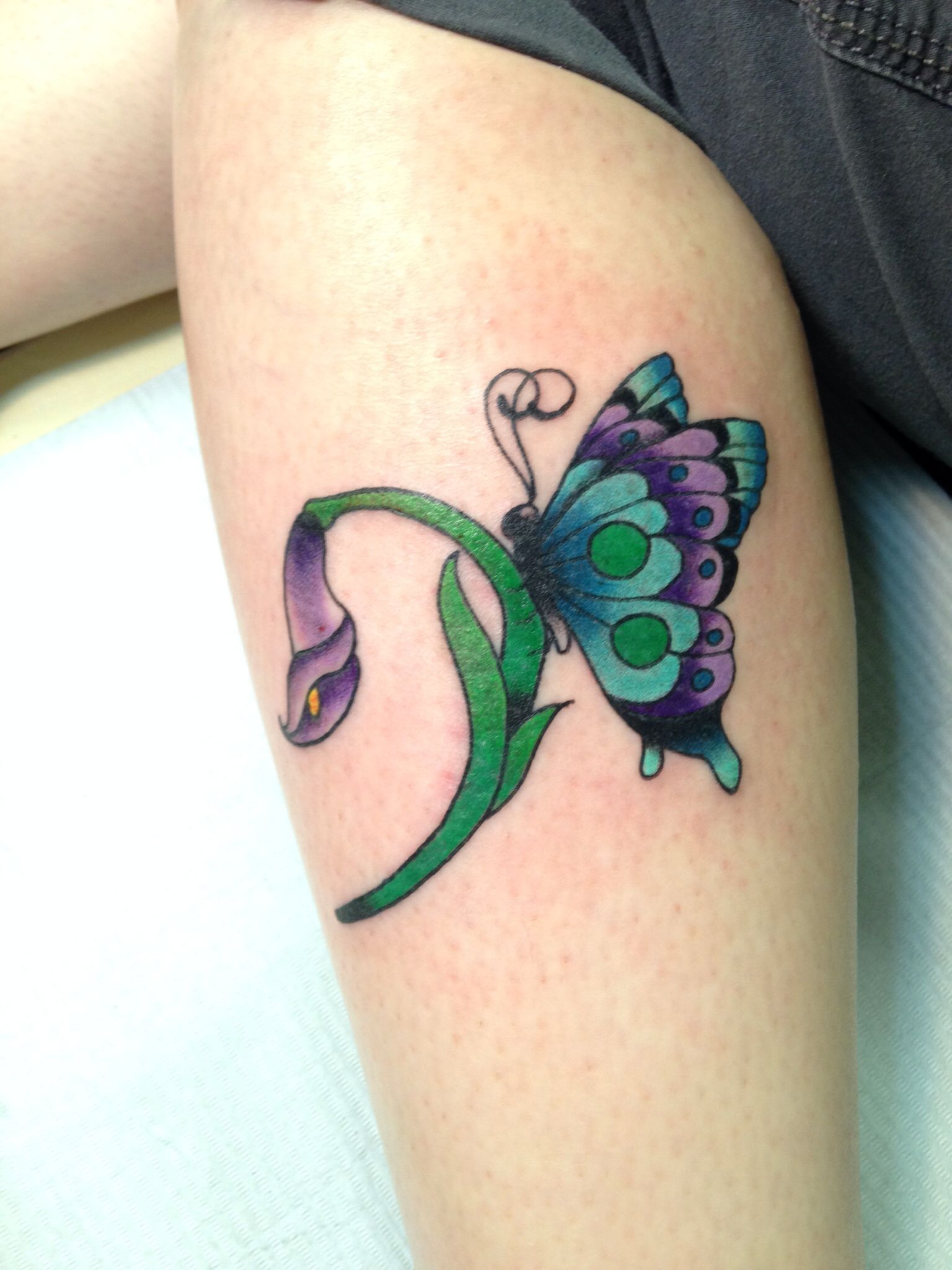 My Latest Tattoo Calla Lily And Butterfly Bass Clef Tattoo Ideas inside sizing 1536 X 2048