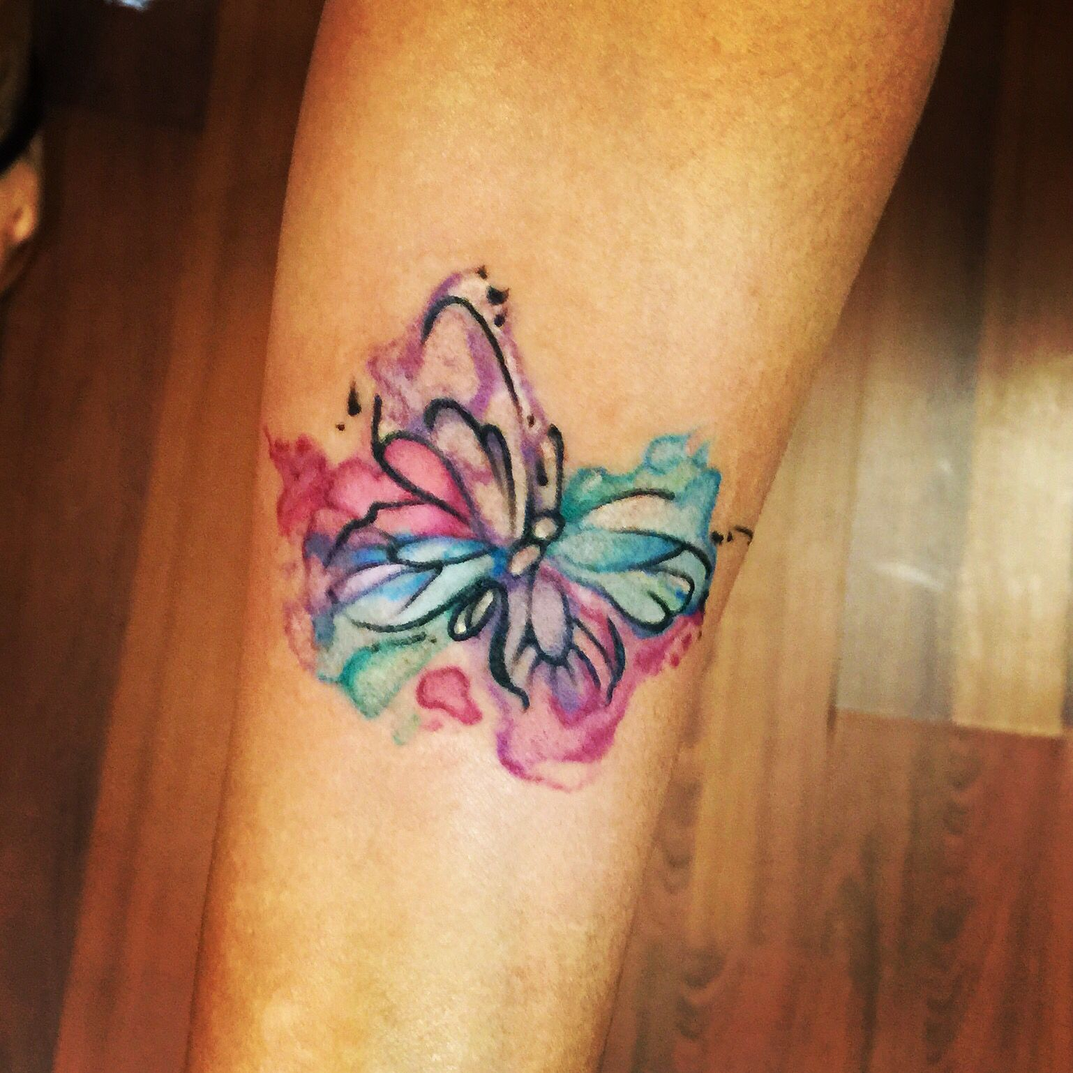 My New Watercolor Butterfly Tattoo Cute And Simple Tattoos throughout measurements 1538 X 1538