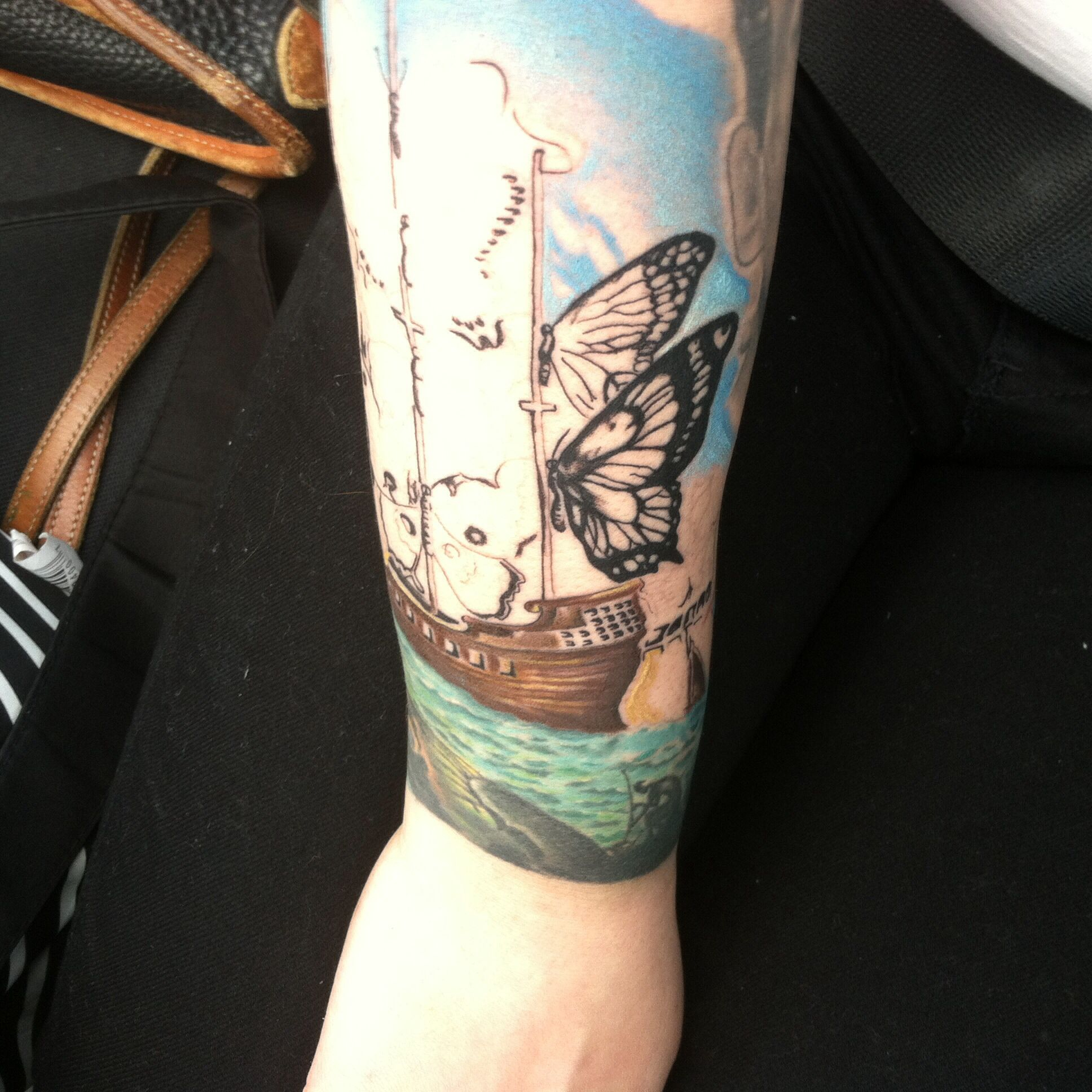 My Salvador Dali Butterfly Ship Painting Tattoo Pretty In Ink throughout size 1936 X 1936