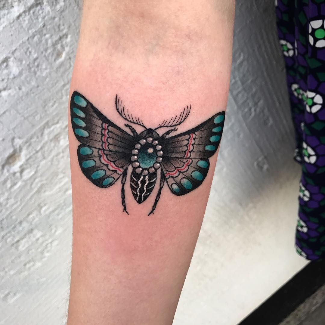 Neo Traditional Moth Tattoos On Men Traditional Butterfly in size 1080 X 1080