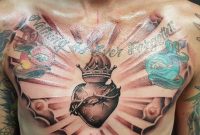 Nothing Is Ever Forgotten Sacred Heart Tattoo On Chest Kane for proportions 960 X 960