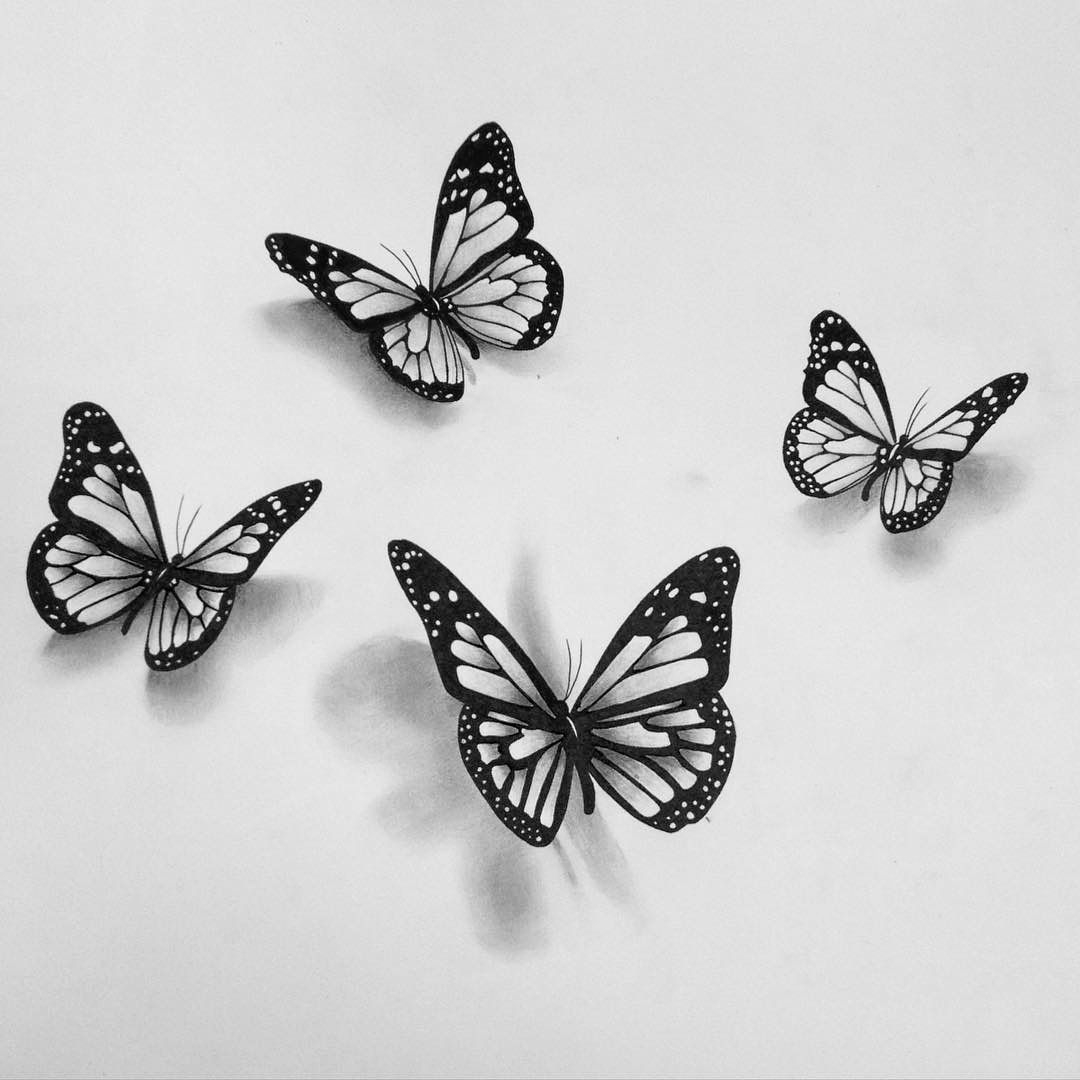 Ohhhhhh T2 Butterfly Drawing 3d Butterfly Tattoo Butterfly with sizing 1080 X 1080