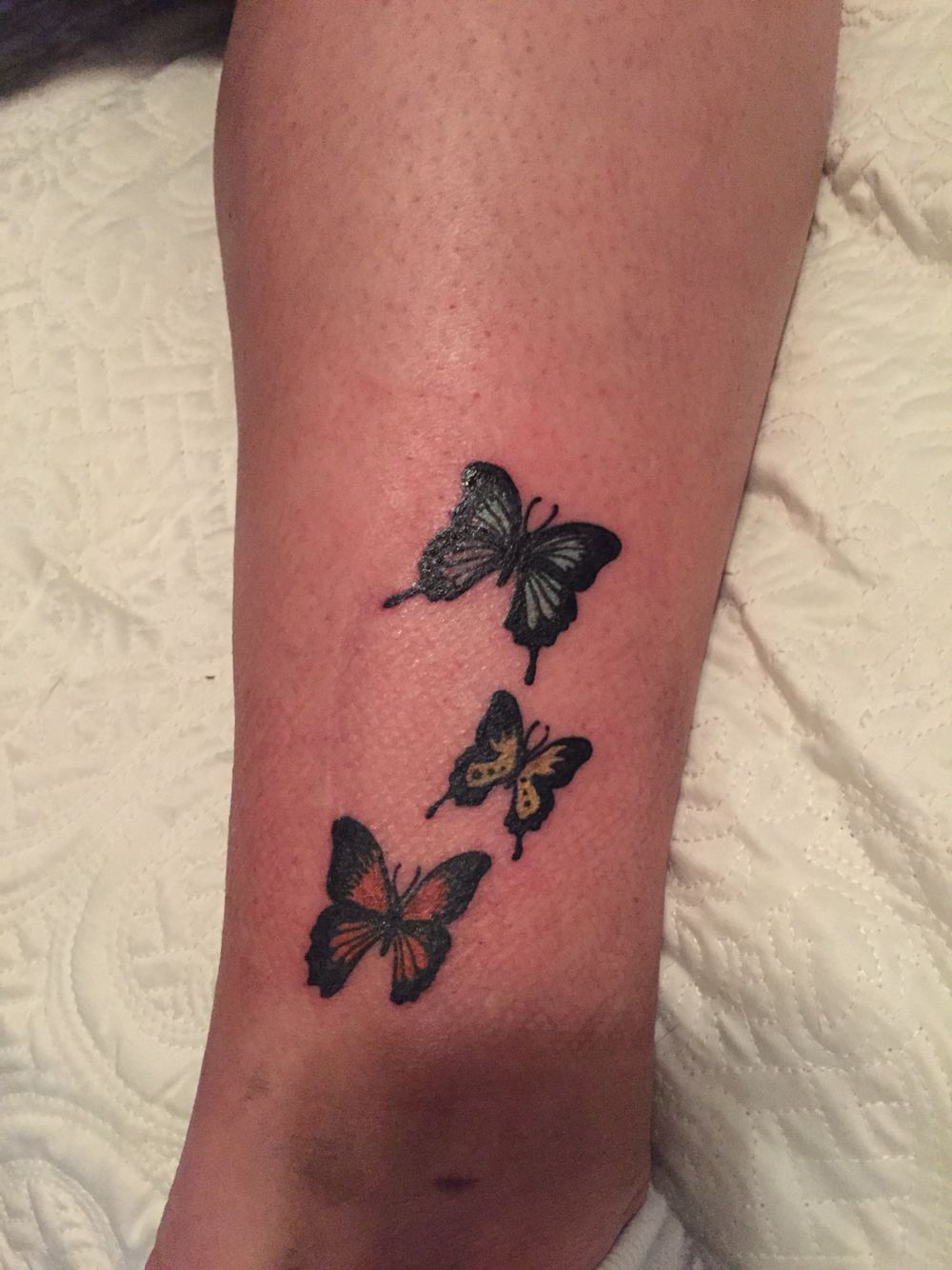 One Of My Tattoos 3 Butterflies To Represent 3 Beautiful People pertaining to size 1000 X 1334