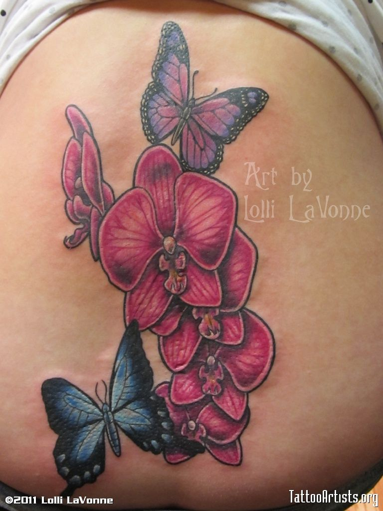 Orchid Tatoos On Ankle Orchids And Butterfliesorchids And intended for sizing 768 X 1024