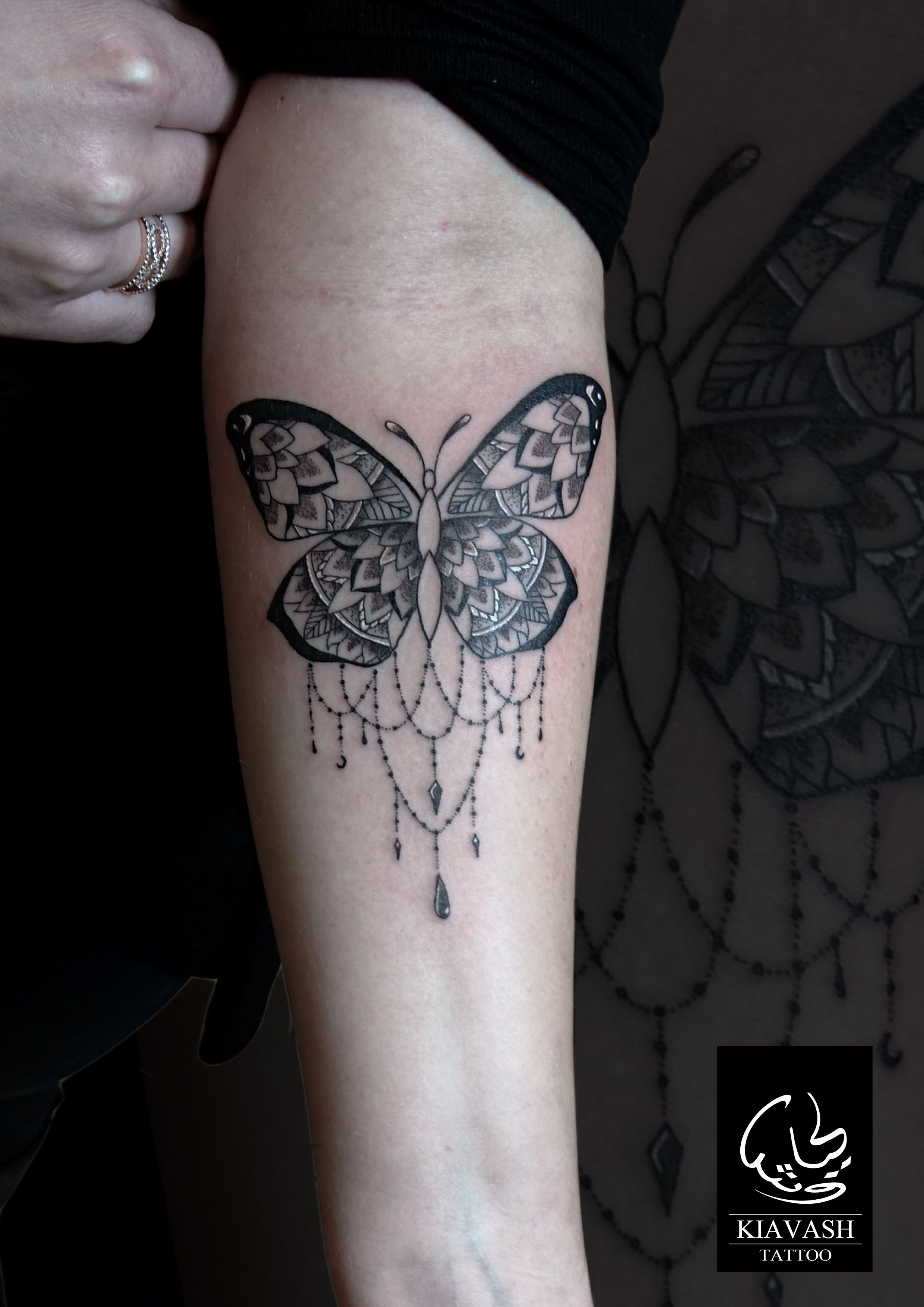 Ornamental Butterfly Tattoo Forearm Girl Sorted Body Parts in proportions 2480 X 3508
