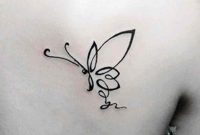 Outline Tribal Butterfly Tattoo On Back Shoulder throughout proportions 828 X 1000