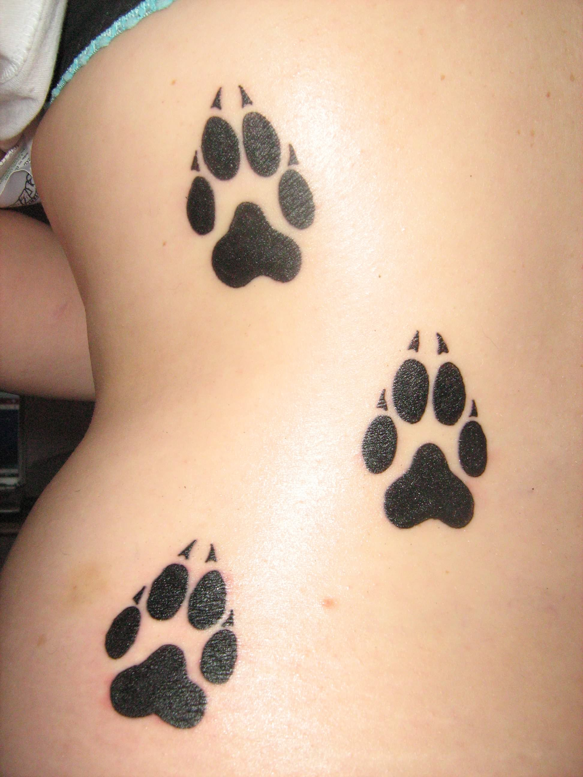 Paw Print Tattoos Designs Ideas And Meaning Tattoos For You pertaining to d...