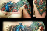 Peacock Feather Wings Tattoo Peacock Feather Chest Tattoo within proportions 814 X 982