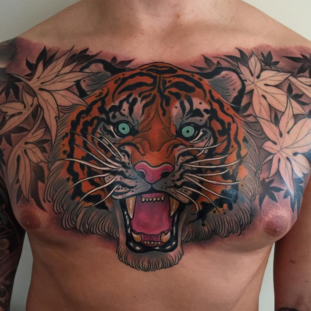 Picture Of Dannys Chest Just The Maple Leaves Left To Colour Tiger regarding measurements 1080 X 1080
