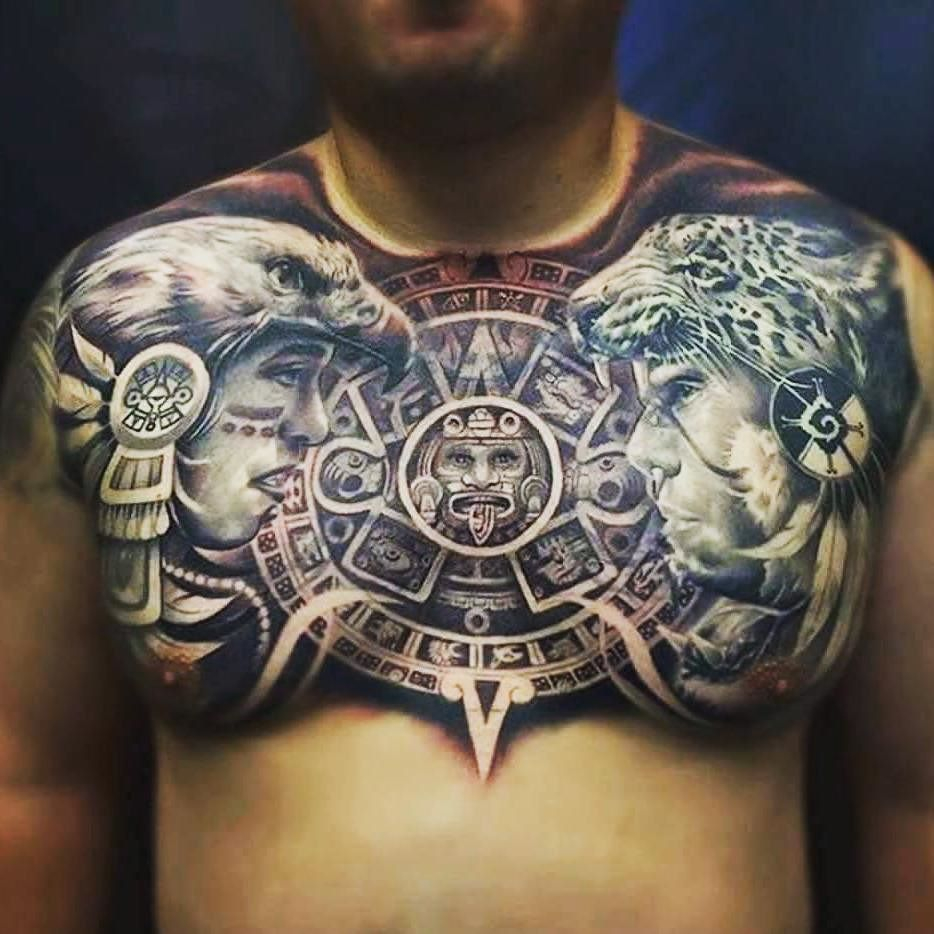 Pin Alex Fuentes On Beast Azteca Tattoo Mayan Tattoos Tattoos regarding size 934 X 934