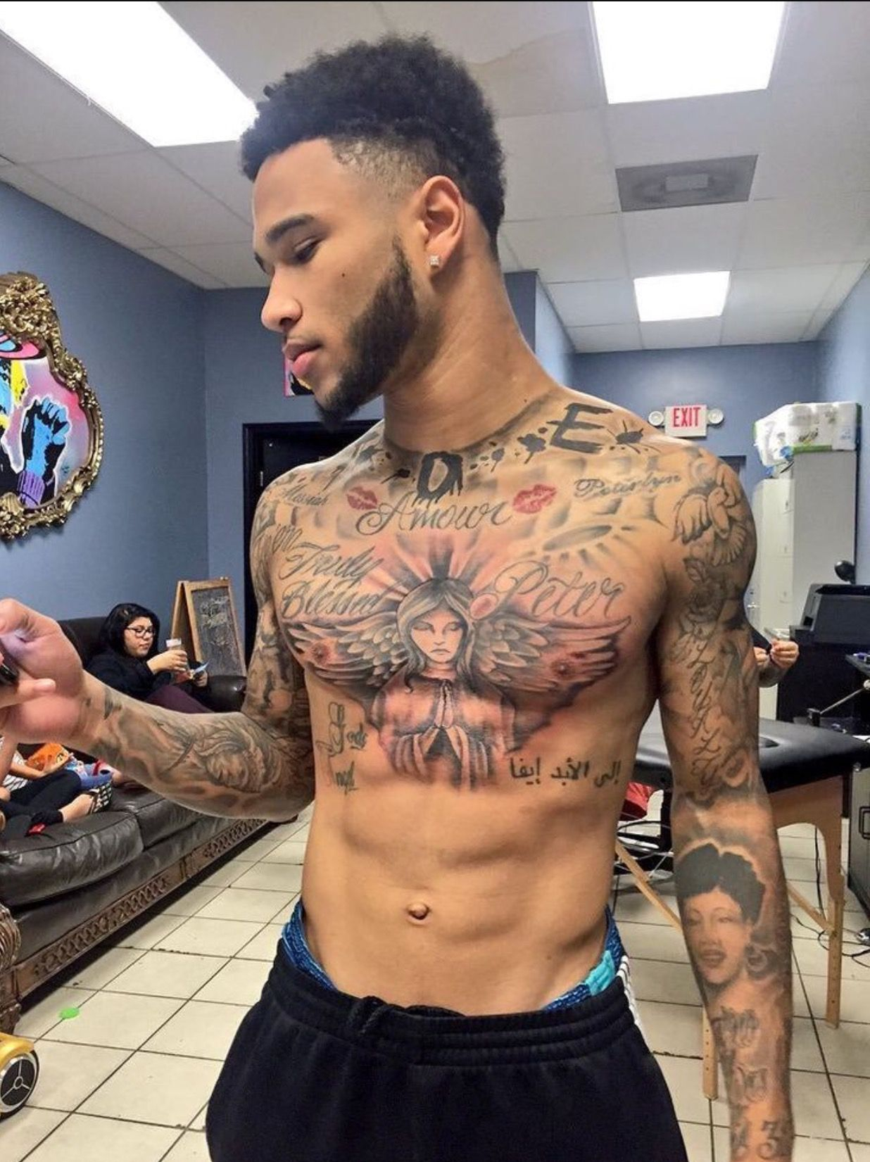 Tattoos For Black Men On Chest Arm Tattoo Sites